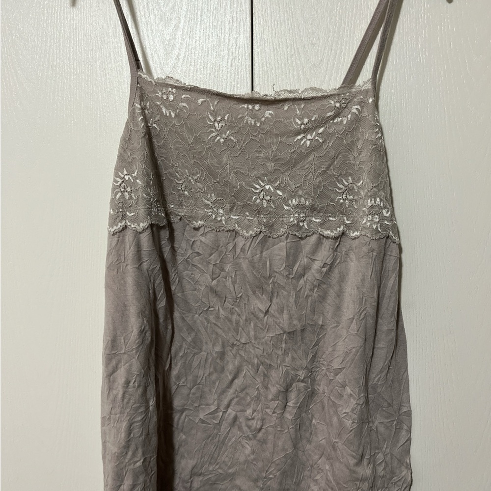 Maurices Taupe Lace Camisole